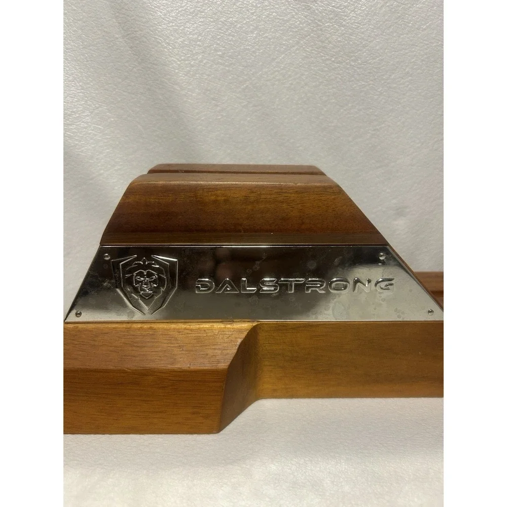 DALSTRONG Knife Cleaver Block Wood Cleaver Holder Countertop Stand 15